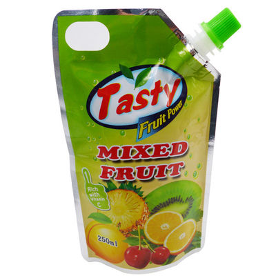 Kingred Grado alimenticio personalizado LOGO Impresión Stand Up Spout Bolsas de bolsas para jugos