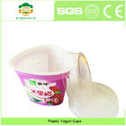 Tazas plásticas del helado de las tazas 6Oz del yogur del triángulo del FDA ISO con las tapas