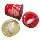 Tazas plásticas disponibles redondas del yogur con la cuchara 1,5 - 20grams