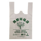 Bolsos de compras biodegradables amistosos de la camiseta del ultramarinos del PLA de los bolsos PBAT de la comida de Eco
