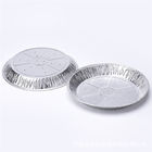 Bandeja redonda de plata de la asación de Turquía de la hoja de la Navidad de las bandejas del papel de aluminio