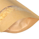 Los bolsos del acondicionamiento de los alimentos del paquete de Doy impermeabilizan el soporte del papel de Kraft encima de la bolsa Ziplock