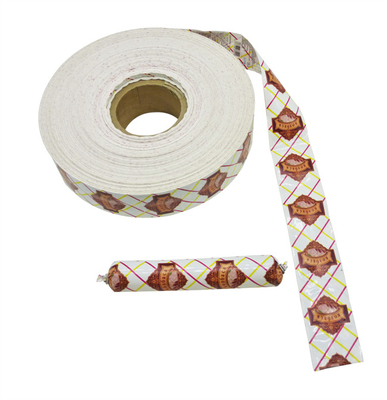 Cubierta de color salchicha bajo precio mayorista de material de poliamida cubierta de plástico impresión flexografía de logotipo a medida