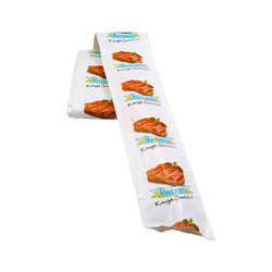 Petición de pequeñas cantidades Logotipo de calidad alimentaria Flexografía Impresión de carcasas de salchichas artificiales para salchichas