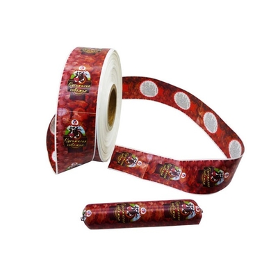 nueva moda entrega rápida salchicha carcasas de plástico encoger carcasas pueden ser hervidos color carcasas de plástico