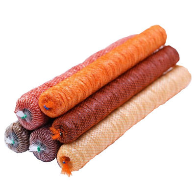 Logotipo personalizado Impreso de grado alimenticio Casquillas de salchicha de plástico con tiras para salchicha de Viena y carne de almuerzo