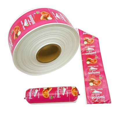 Envases de salchichas de plástico colorido OEM logotipo de marca personalizado embalaje de salchichas de grado alimenticio para salchichas de carne