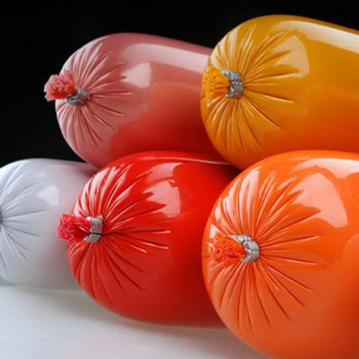 Envases de salchichas de plástico envases de envases de salchichas de venta al por mayor flexografía impresión OEM