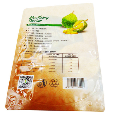 Embalaje de alimentos a medida Bolsa de papel plástico biodegradable impermeable Bolsa de suspensión