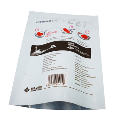 OEM bolsas de plástico de pie logotipo mayorista de calidad alimentaria bolsas de fondo plano a prueba de humedad