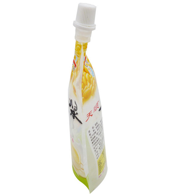 Bolsa de embalaje de jugos y bebidas, embalaje de plástico independiente, logotipo de marca de impresión OEM