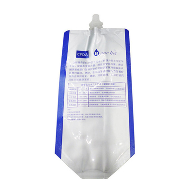Bolsa de líquido Bolsa interna de papel de aluminio Bolsa autoportante con boquilla de succión