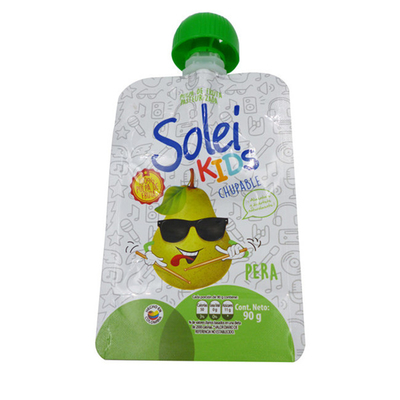 Jugo de frutas reutilizable portátil personalizado bebidas salsa de chile tomate bolsas de salsa de tomate bolsas de ketchup de plástico de embalaje líquido bolsas de chorro