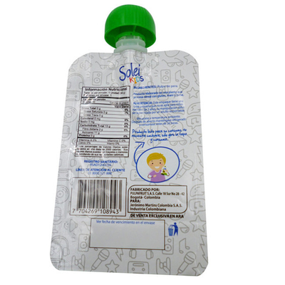 Jugo de frutas reutilizable portátil personalizado bebidas salsa de chile tomate bolsas de salsa de tomate bolsas de ketchup de plástico de embalaje líquido bolsas de chorro
