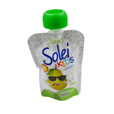 Jugo de frutas reutilizable portátil personalizado bebidas salsa de chile tomate bolsas de salsa de tomate bolsas de ketchup de plástico de embalaje líquido bolsas de chorro