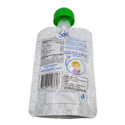 Jugo de frutas reutilizable portátil personalizado bebidas salsa de chile tomate bolsas de salsa de tomate bolsas de ketchup de plástico de embalaje líquido bolsas de chorro