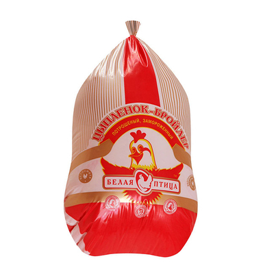 Logotipo de marca personalizado Bolsa de plástico retráctil térmica Bolsa de embalaje al vacío de carne de aves de corral Impresión digital mayorista de bajo costo