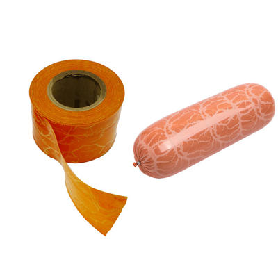 Retorte cocido al vapor tipo de rollo de colores Flexografía Impresión de salchichas de plástico Casca para perrito caliente