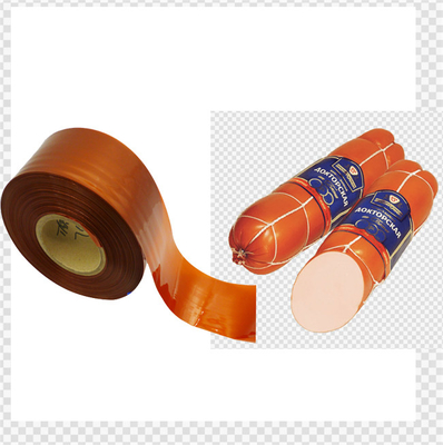 Retorte cocido al vapor tipo de rollo de colores Flexografía Impresión de salchichas de plástico Casca para perrito caliente
