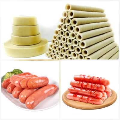 Envases comestibles de color natural de 20 mm para salchichas