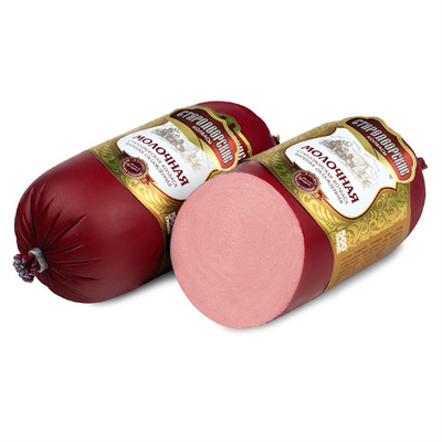 Muestra gratuita de cortes de alta barrera Flexografía Impresión de logotipo Impresión de polyamida Salchicha Casilla para salchichas