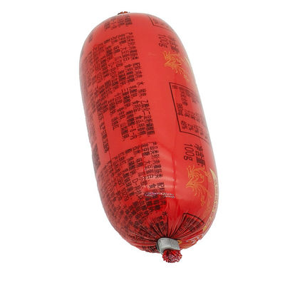 Logotipo personalizado Impreso de alimentos de plástico Salchicha de plástico Resistente al calor