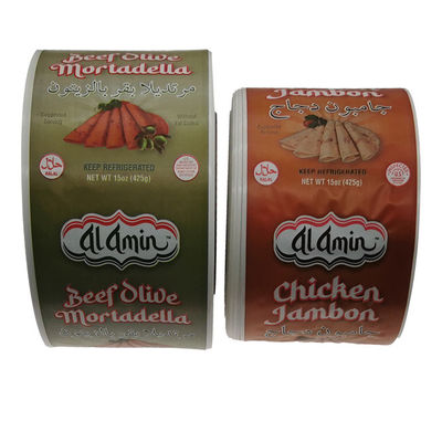 Kingred Impresión de marca personalizada Casillas de salchichas de plástico mate para envases de carne