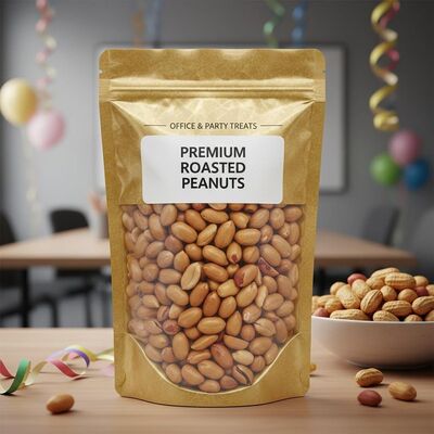 Bolsa de comida reabreble a prueba de humedad de color personalizado cacahuetes asados premium