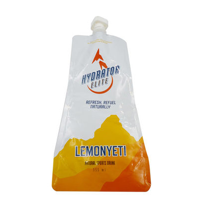 Levántese 350ml la bebida Doypack abonable con la película del desbordamiento del gel de silicona