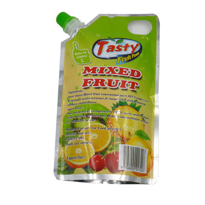 Kingred Grado alimenticio personalizado LOGO Impresión Stand Up Spout Bolsas de bolsas para jugos