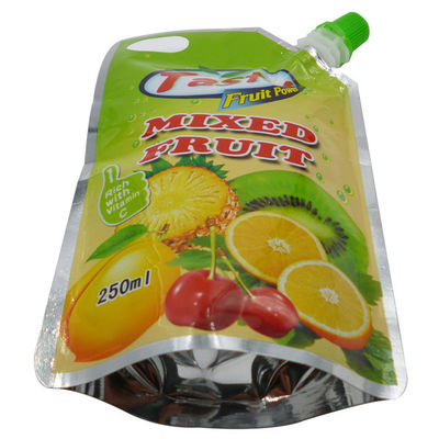 Kingred Grado alimenticio personalizado LOGO Impresión Stand Up Spout Bolsas de bolsas para jugos