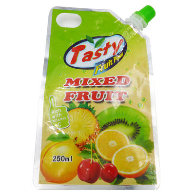 Kingred Grado alimenticio personalizado LOGO Impresión Stand Up Spout Bolsas de bolsas para jugos