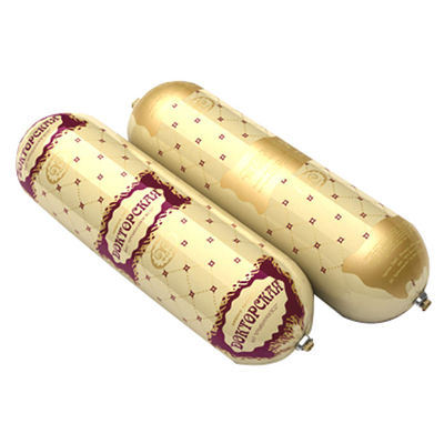 Envases de salchichas de plástico de alta barrera de color dorado para la venta