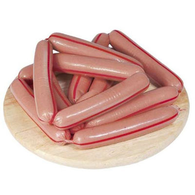 Conchas de plástico con tiras impresas de grado alimenticio conchas de salchichas de pescado