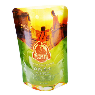 Bolsa de comida reabreble a prueba de humedad de color personalizado cacahuetes asados premium