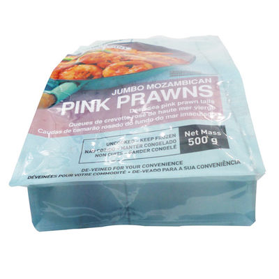 Ocho lados que sellan los bolsos de nylon que se puede volver a sellar de Doypack de los materiales de embalaje de la comida para las gambas congeladas