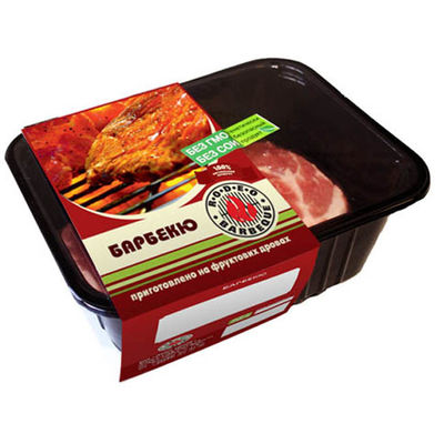 Película del envoltorio de alimentos de la transparencia de la alta barrera para las carnes frescas