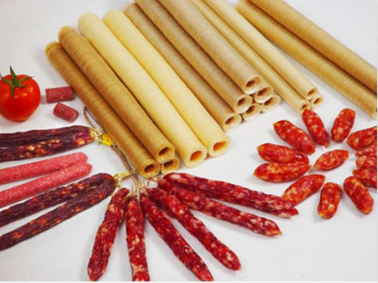 FDA ISO 15mm Bastones de colágeno para salchichas de bocadillos para salchichas ahumadas