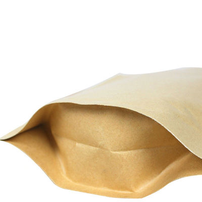 Los bolsos del acondicionamiento de los alimentos del paquete de Doy impermeabilizan el soporte del papel de Kraft encima de la bolsa Ziplock