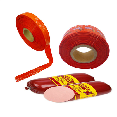 Flexografía de colores de alta contracción Impresión de salchichas de nylon Casilla para salchichas caseras