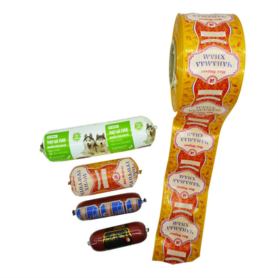Envases de plástico de calidad alimentaria para la seguridad al por mayor envases de salchichas con logotipo impreso a medida