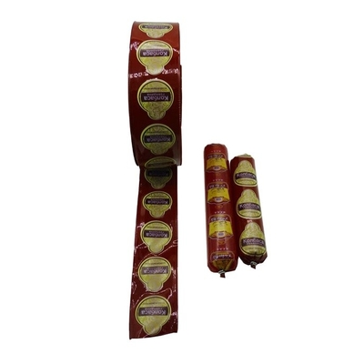 Flexografía de identidad de marca personalizada impresión de salchichas embalaje de color carcasas de plástico sin olor al por mayor